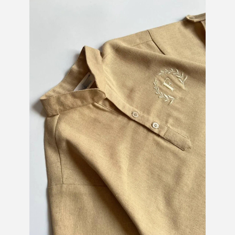 ست بلوز و شلوارک بچگانه لینن اسپرت دخترانه و پسرانه 2 تا 8 سال