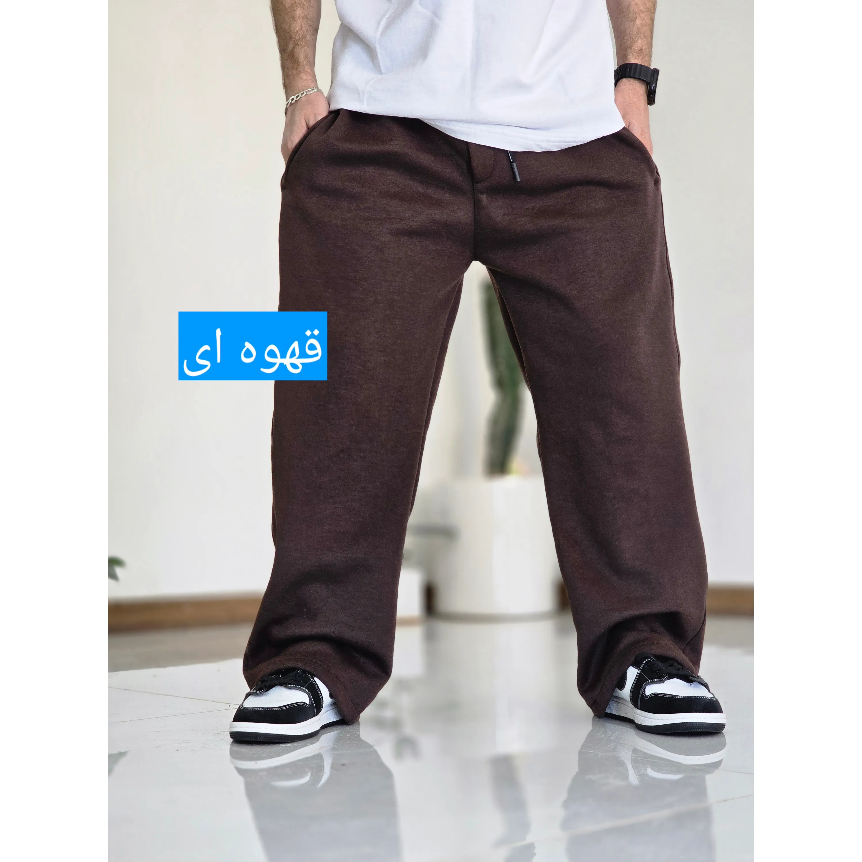 شلوار جاگر اسلش بگ گت دار دورس سه نخ مردانه و زنانه سایز بزرگ