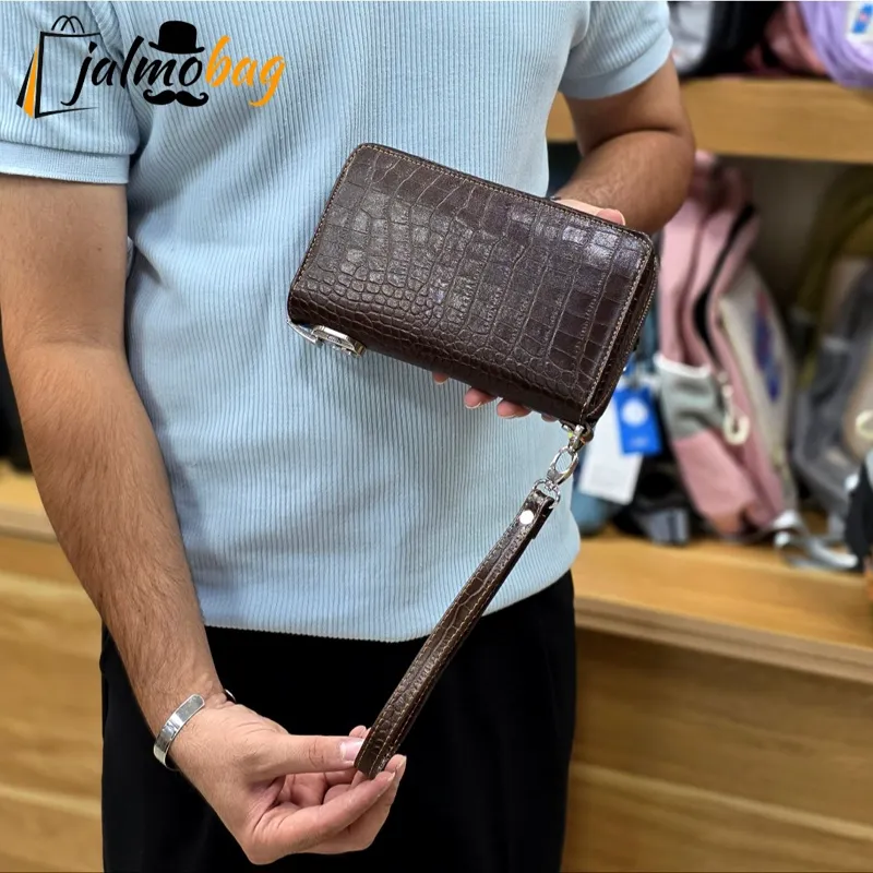 کیف دستی پاسپورتی چرم طبیعی مردانه و زنانه مدل مچی و دستی