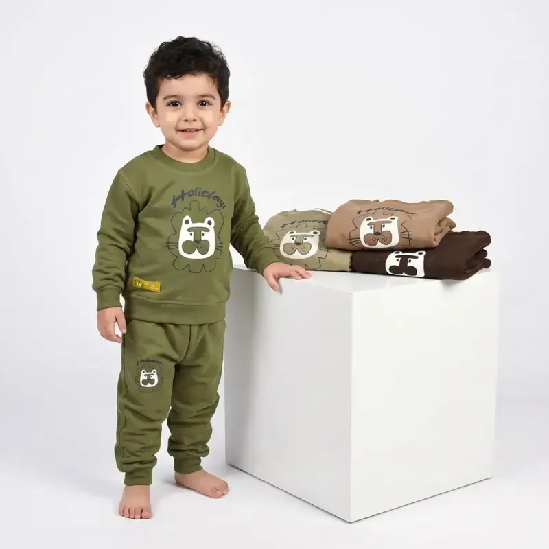 بلوز و شلوار پسرانه طرح شیر
