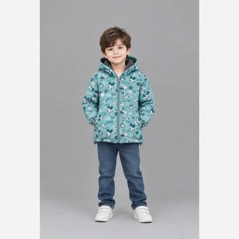 سویشرت بچگانه تو خز ضد آب مناسب 2 تا 8 سال