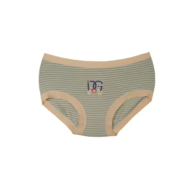 شورت زنانه اسلیپ نخی راه راه طرح عروسکی DG فری سایز