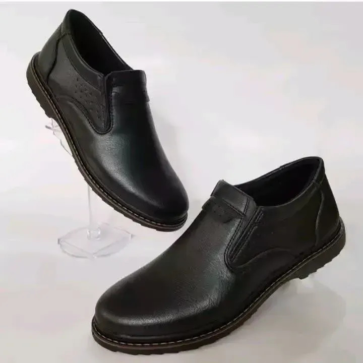 کفش مردانه اداری و مجلسی چرم مصنوعی رنگ مشکی
